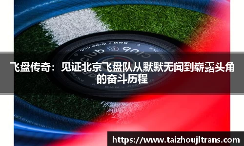 飞盘传奇：见证北京飞盘队从默默无闻到崭露头角的奋斗历程
